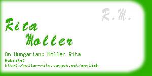 rita moller business card